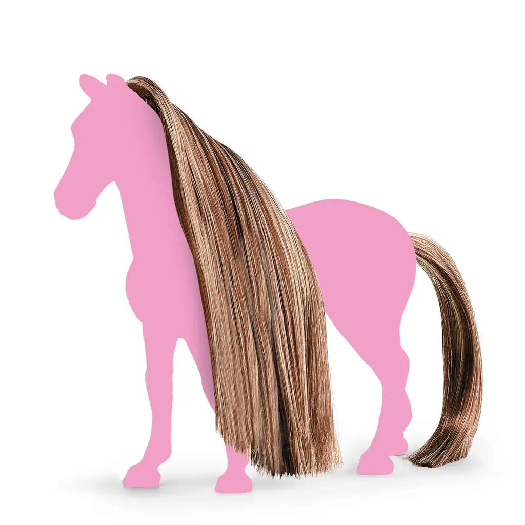 Schleich Horse Club: Sofias Beauties - Sada doplnkov so zlatohnedou hrivou a chvostom (42653) kép 2