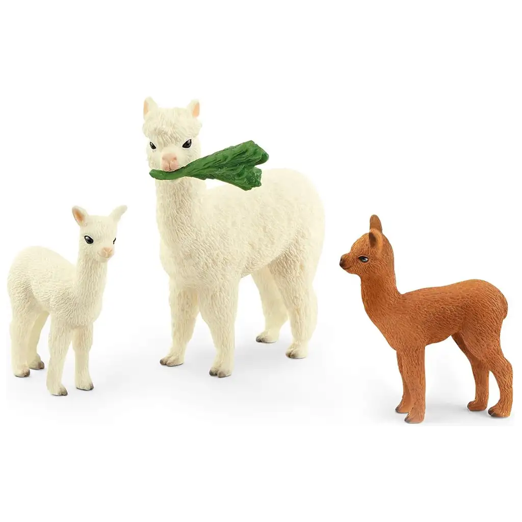 Schleich: Wild Life - Rodina alpák figúrkový set (42544) kép 2