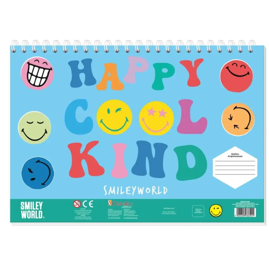 Smiley kreatív omaľovánka so šablónou a nálepkami v rôznych variantoch kép 4