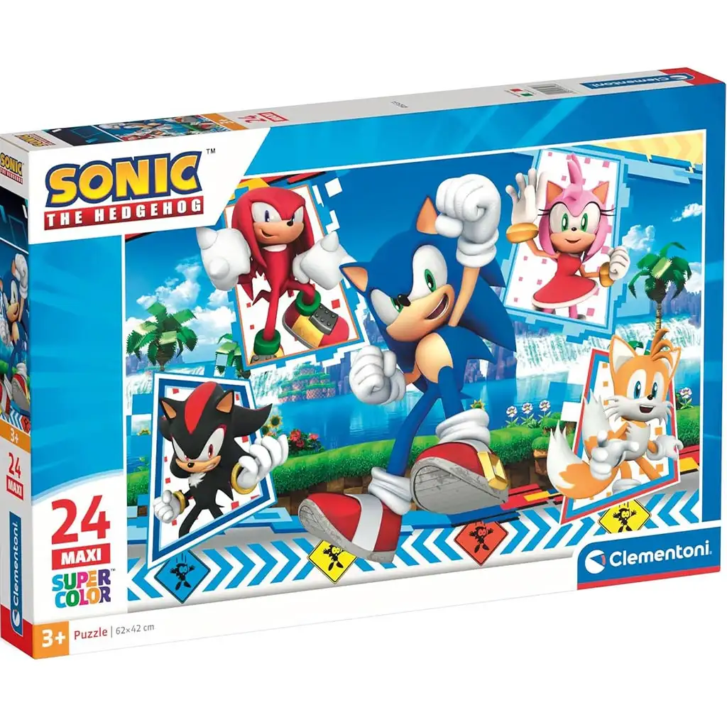 Sonic 24-dielna maxi supercolor puzzle - Clementoni
