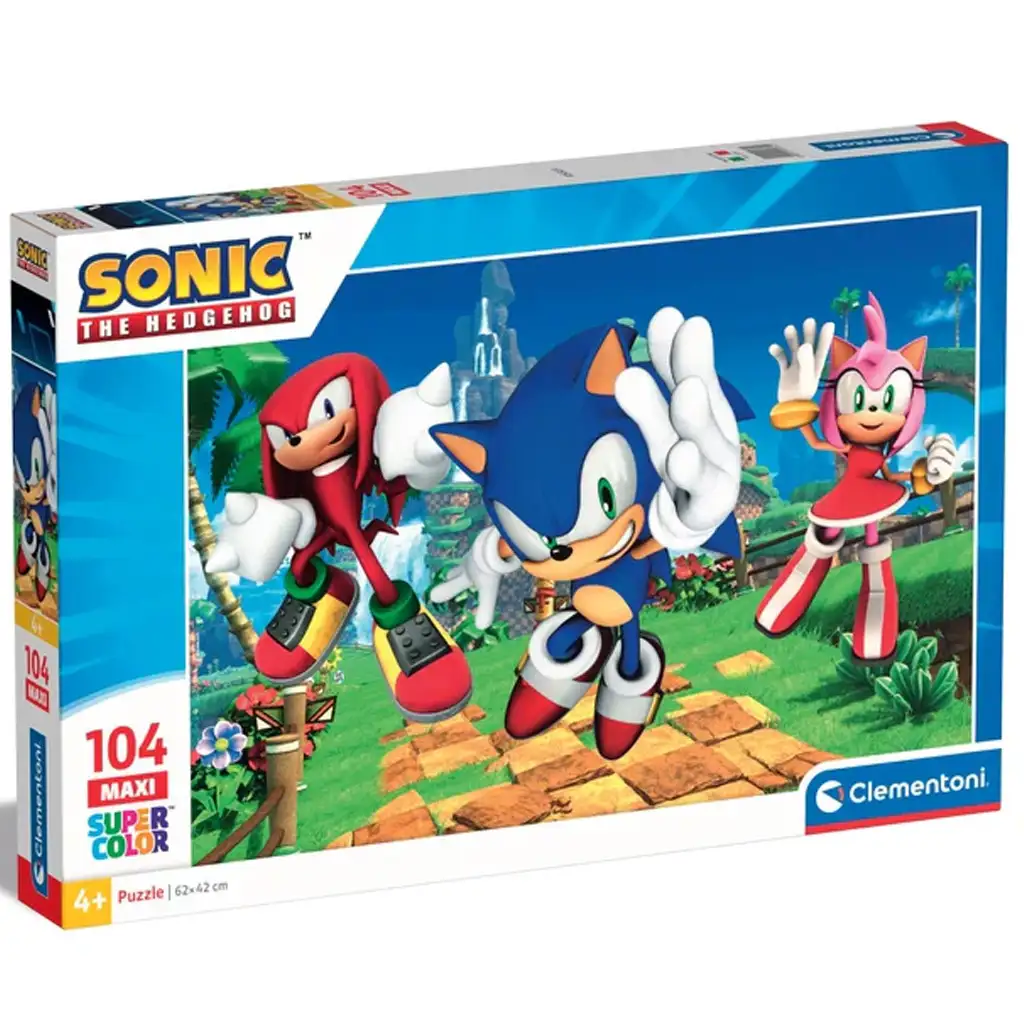 Sonic ježko a priatelia 104-dielna maxi supercolor puzzle - Clementoni