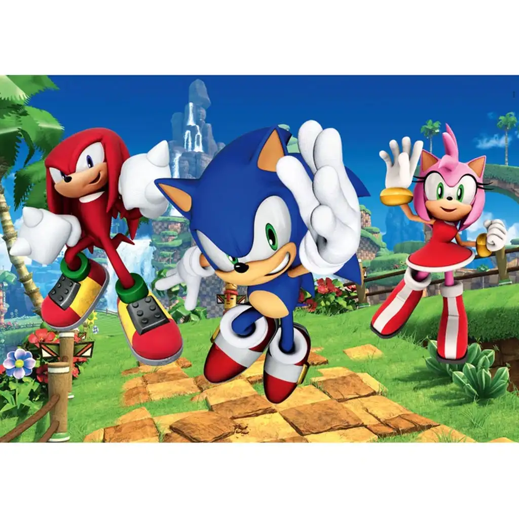 Sonic ježko a priatelia 104-dielna maxi supercolor puzzle - Clementoni kép 2