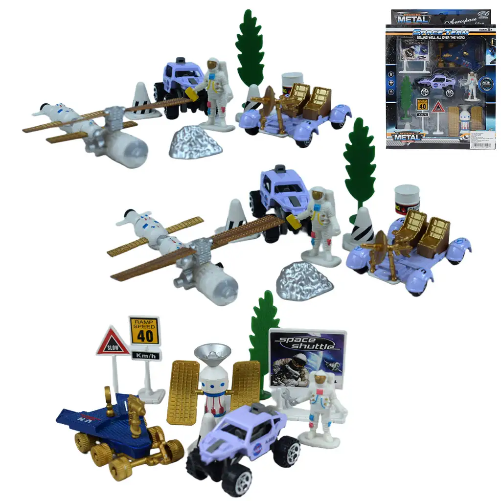 Space Team: Vesmírny súbor hračiek s vozidlami a doplnkami v rôznych variantoch 1ks
