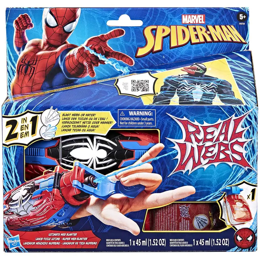 Spider-Man: Real Webs Ultimate vystreľovač sietí - Hasbro