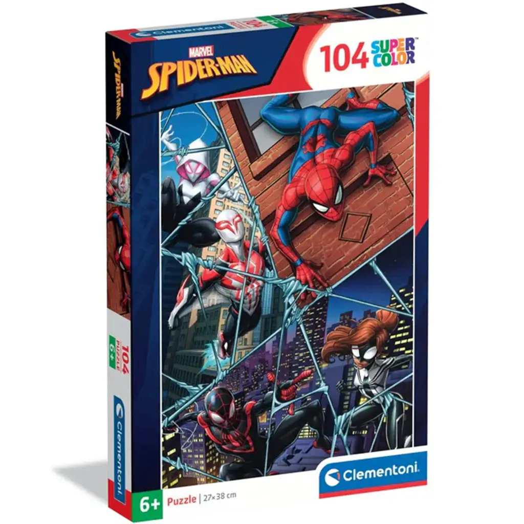 Spider-Man a hrdinovia multiverza 104-dielna supercolor puzzle - Clementoni
