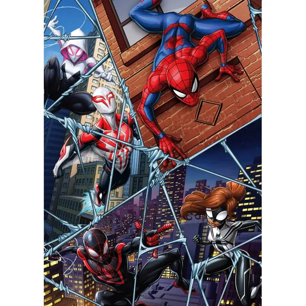 Spider-Man a hrdinovia multiverza 104-dielna supercolor puzzle - Clementoni kép 2