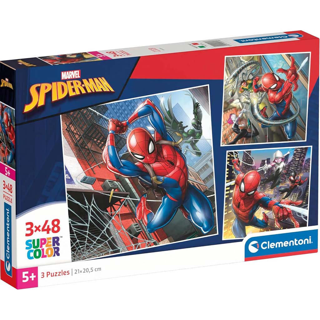 Spiderman 3x48 dielov puzzle - Clementoni