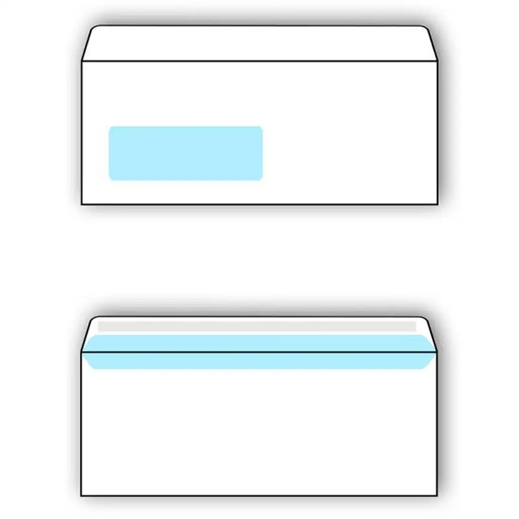 Spirit: Biela obálka s ľavým okienkom LA/4 11x23cm balenie 25 ks kép 2