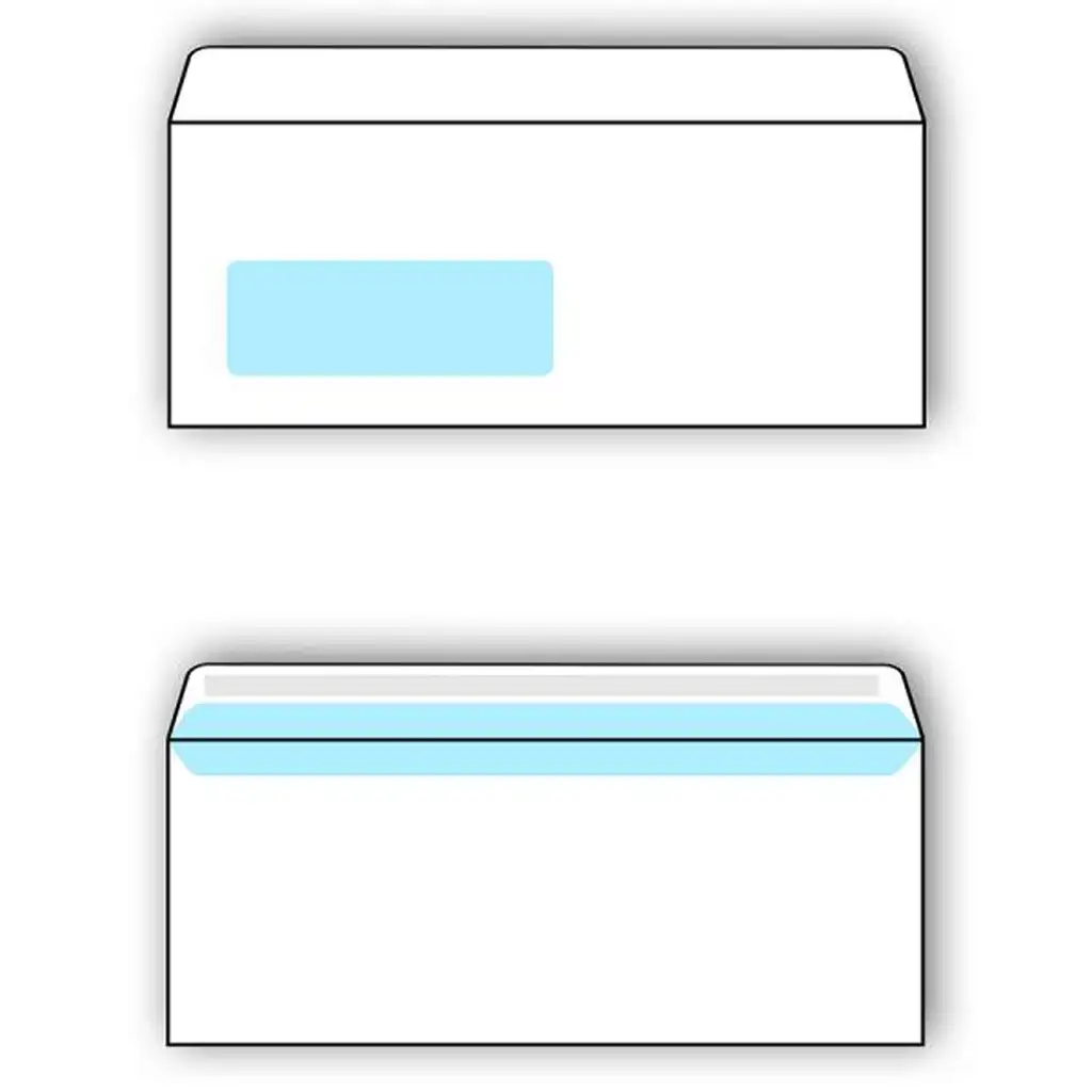 Spirit: Biela obálka s ľavým okienkom LA/4 11x23cm balenie 50 ks kép 2