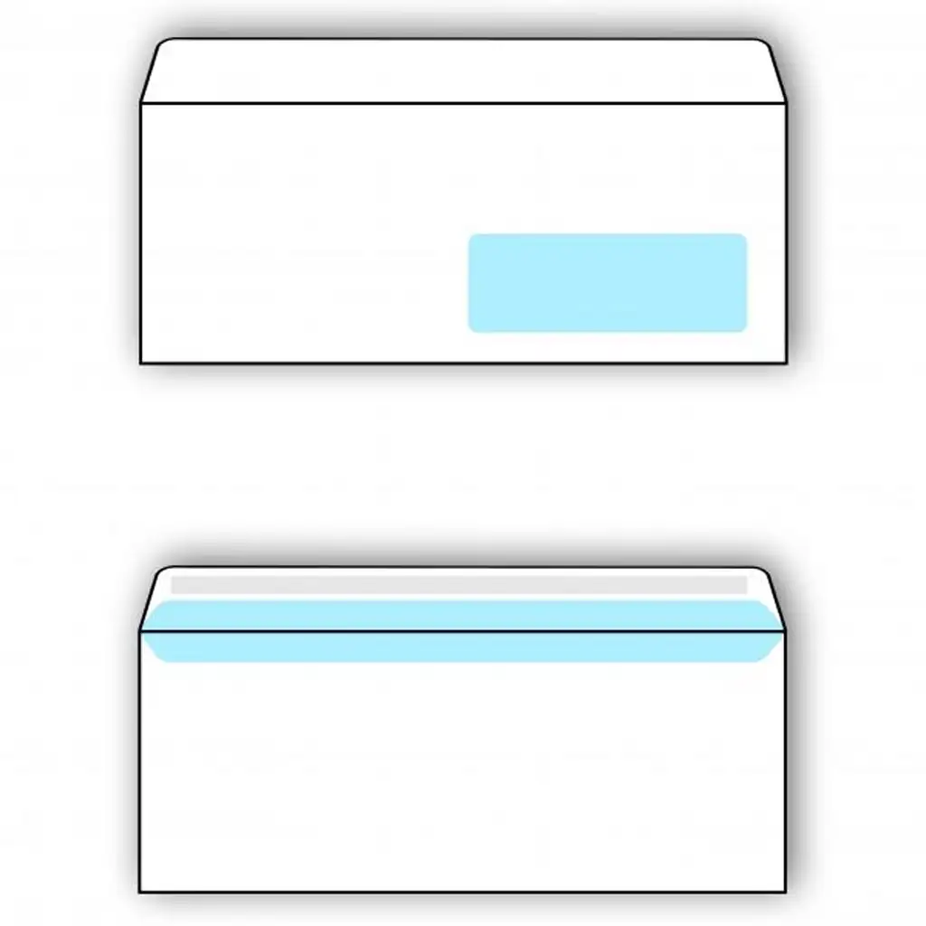 Spirit: Biela obálka s pravým oknom LA/4 11x23cm balenie 100 ks kép 2