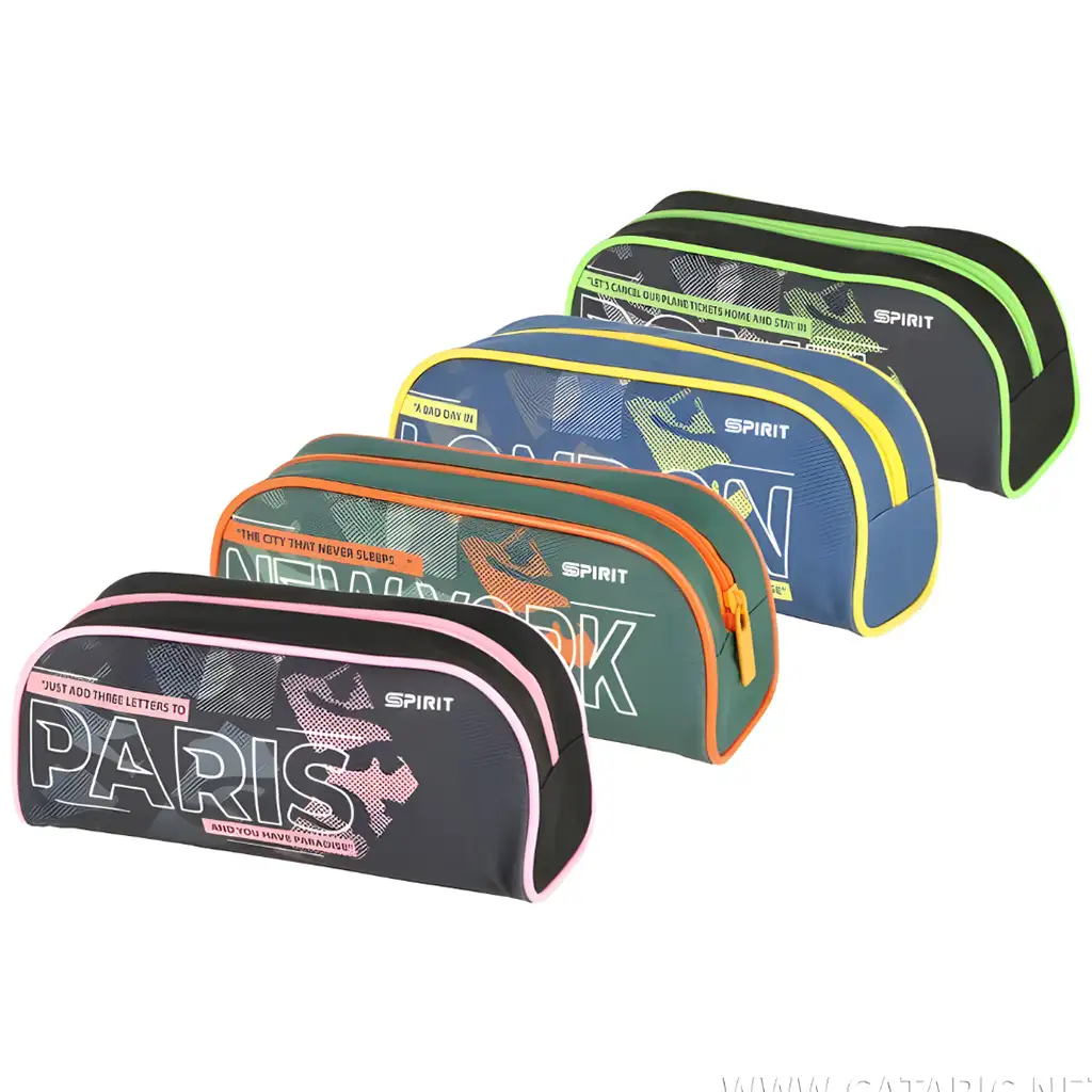 Spirit: Cities oválny peračník vo štyroch variantách 1 ks 21x7x10 cm