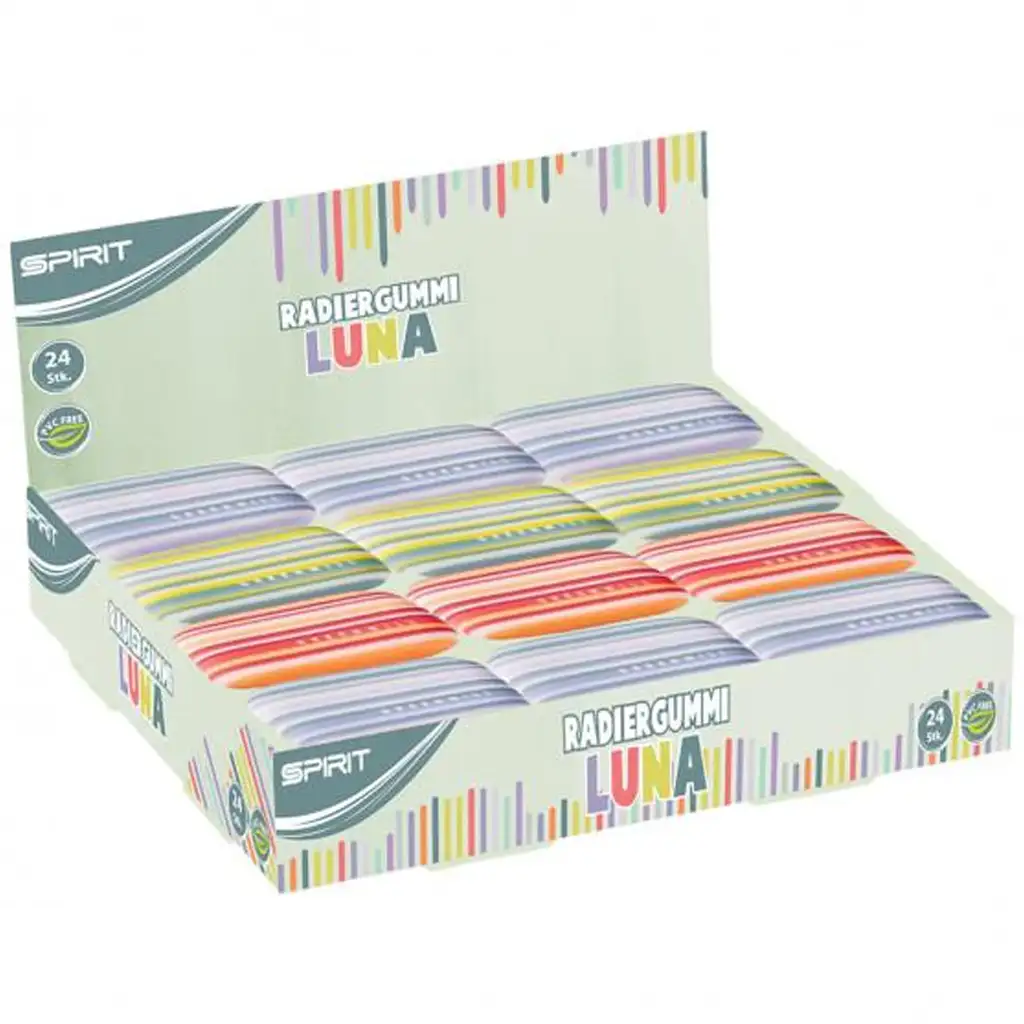 Spirit: Farebná pruhovaná guma v rôznych variantoch 1 ks