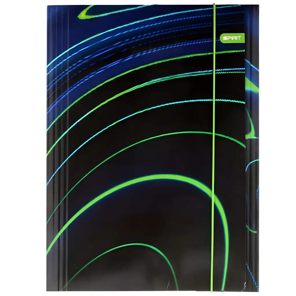 Spirit: Modré pruhy gumičková zložka A/4