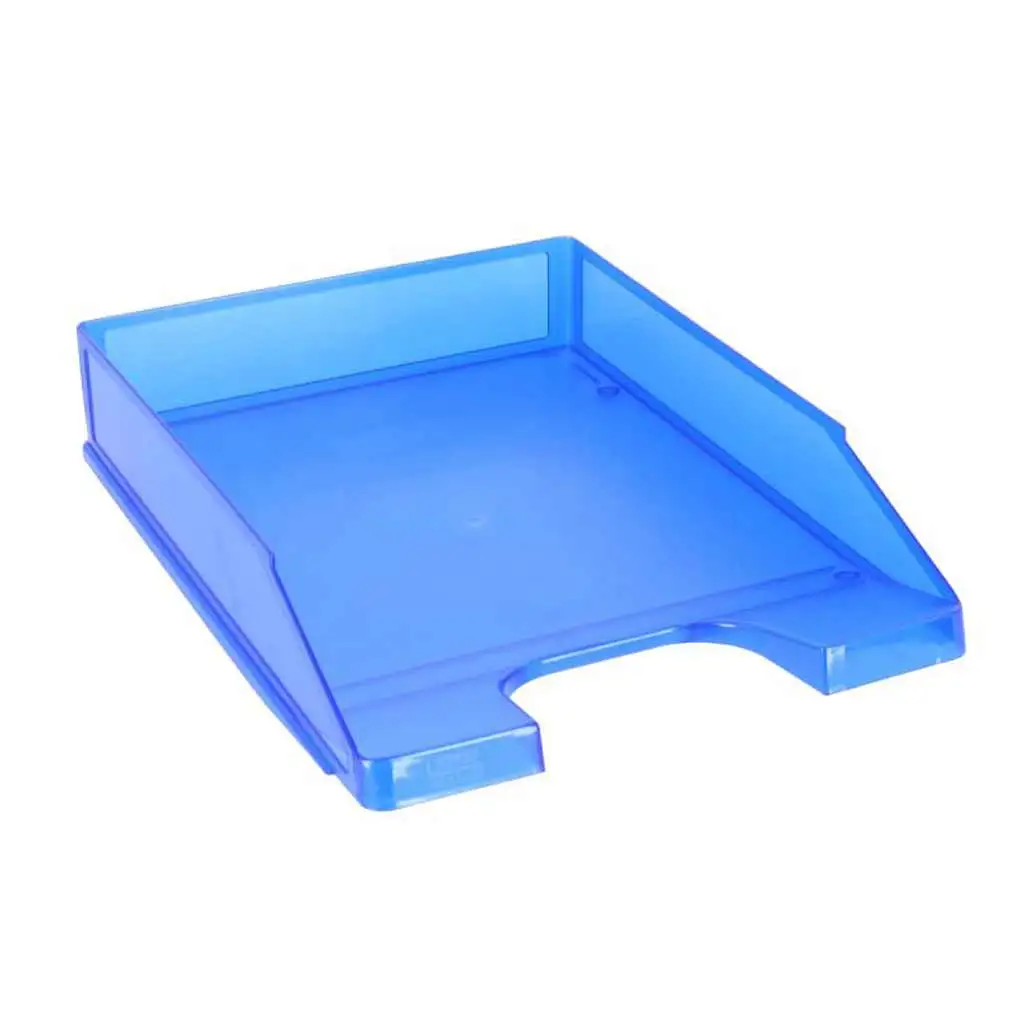 Spirit: Modrý priehľadný zásobník na dokumenty A4