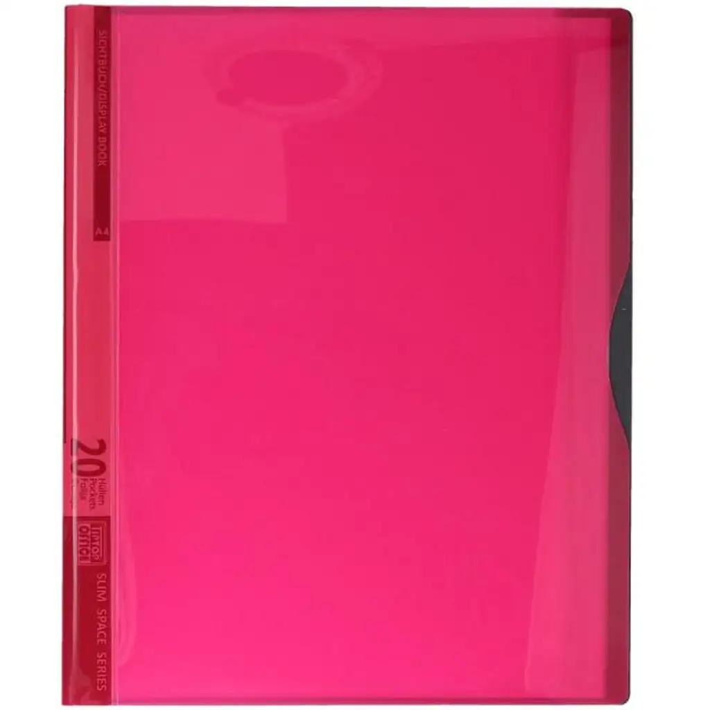 Spirit: Neon červená prezentačná mapa 20 vreciek A4