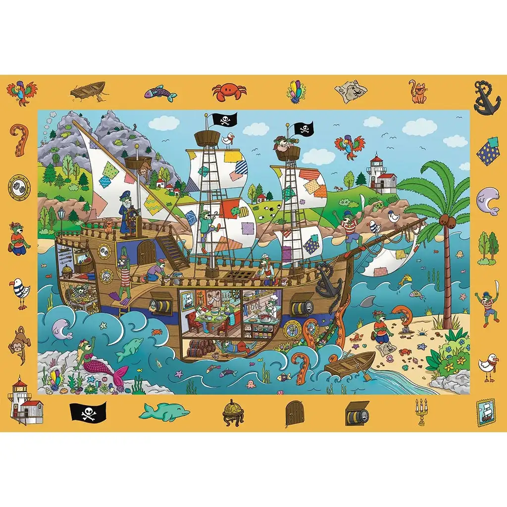 Spy Guy 100-dielne puzzle Pirátska loď - Trefl kép 2