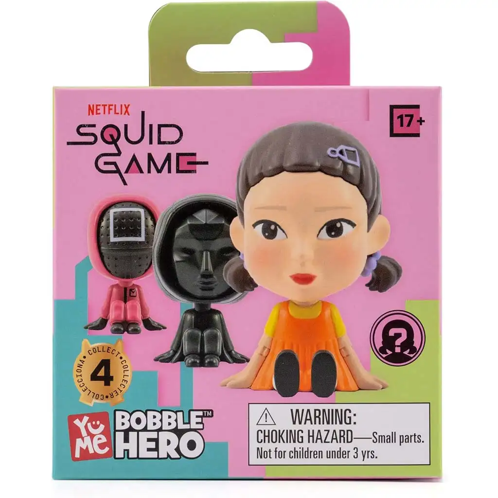 Squid Game Bobble Hero prekvapivá mini figúrka 8cm