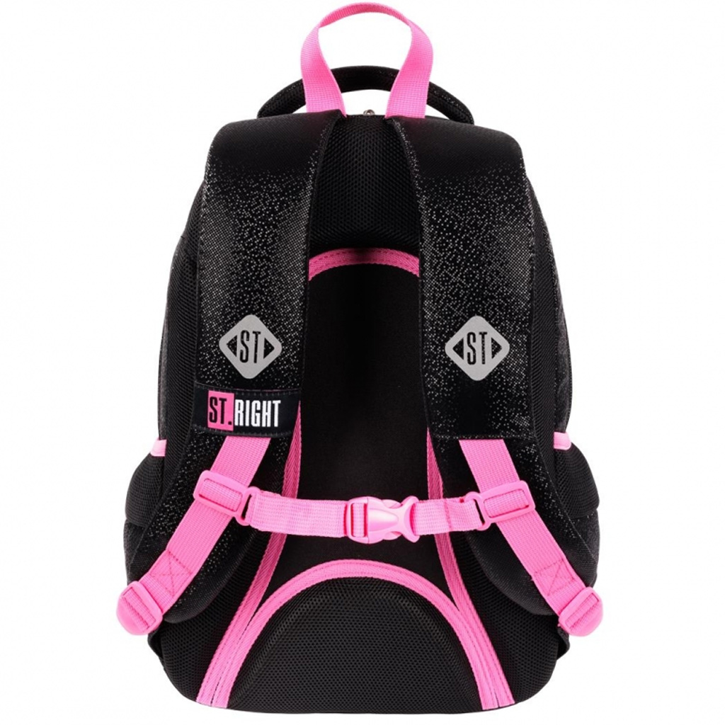St.Right Black Glitter školská taška, ruksak BP26 39x27x17 cm kép 2
