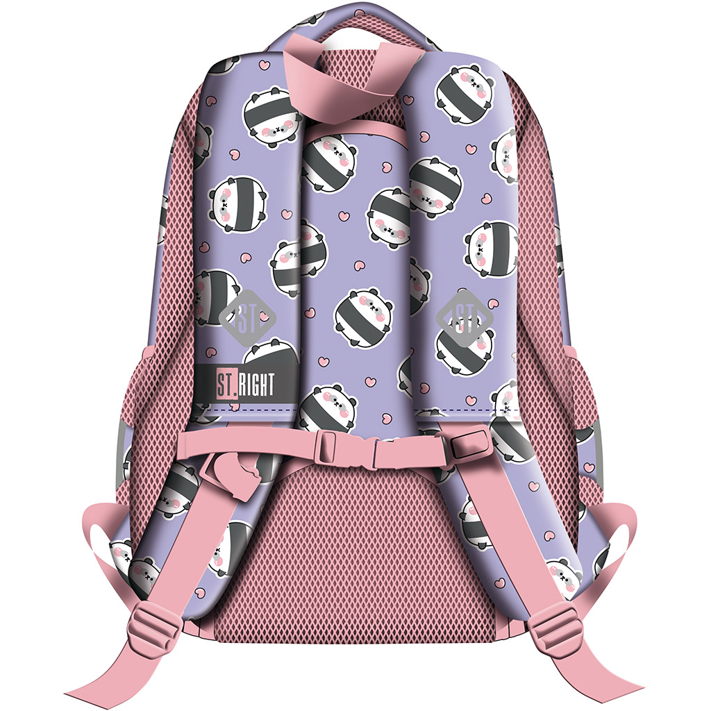 St.Right Happy Panda školská taška, ruksak BP26 39x27x17 cm kép 2