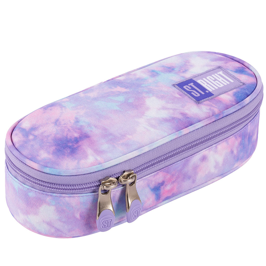 St.Right: Oválny peračník pastelovo fialovej farby 23 cm