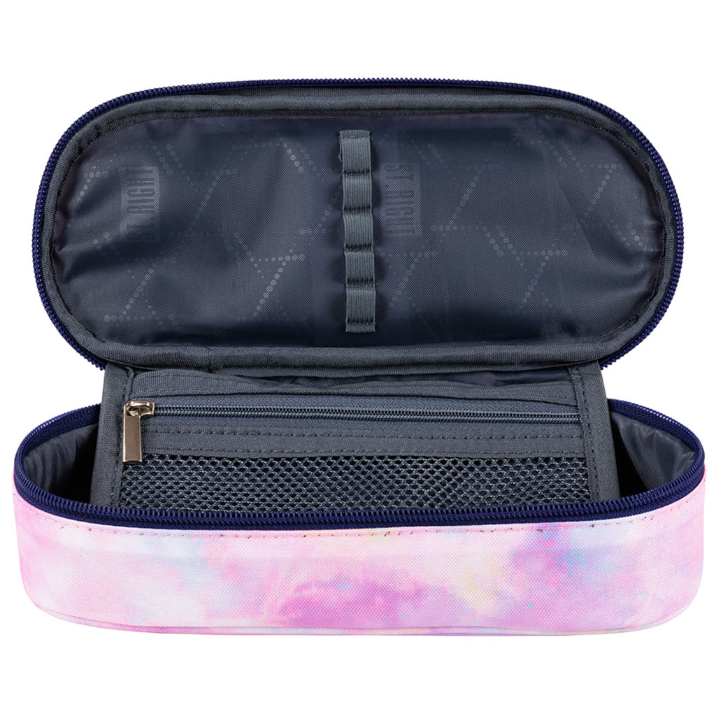 St.Right: Pink Sky pastelovo ružové oválne puzdro na perá 23 cm kép 2