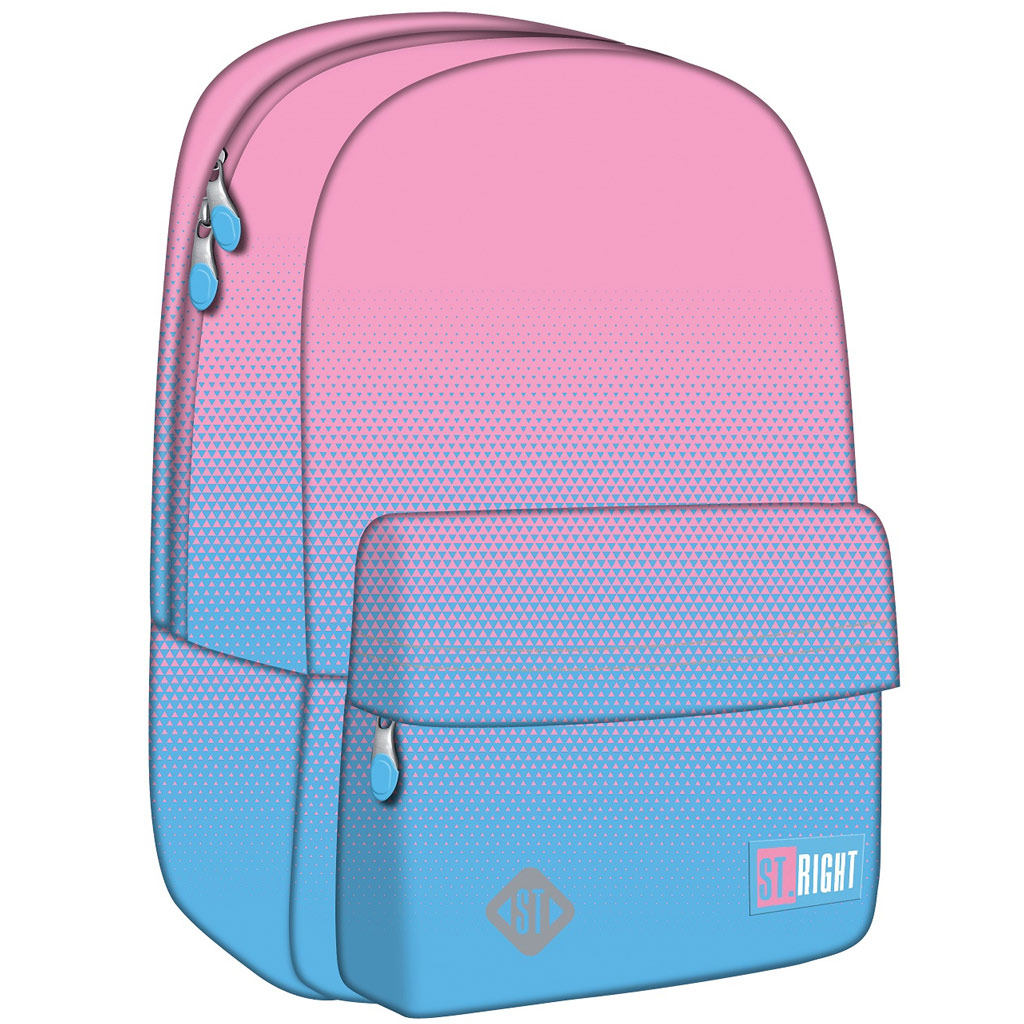 St.Right ružovo-modrý gradient školská taška, batoh BP33 40x31x17 cm
