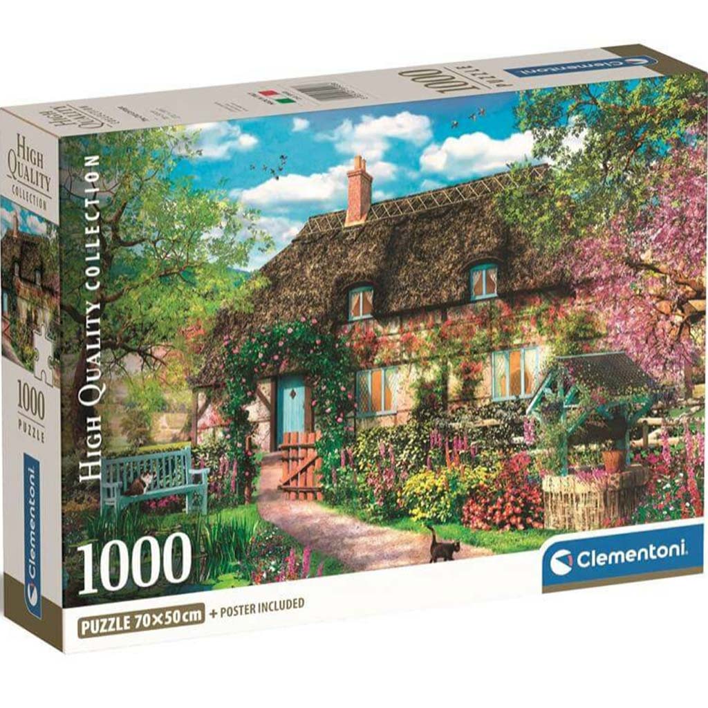 Stará domáca úloha HQC 1000 dielikové Compact puzzle - Clementoni