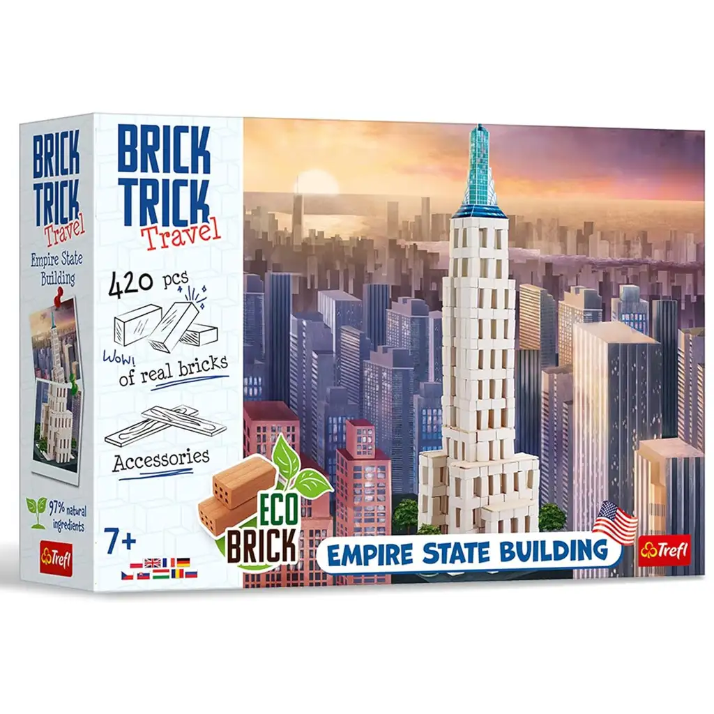 Staviame z tehál Brick Trick: Empire State Building XL stavebnica - Trefl