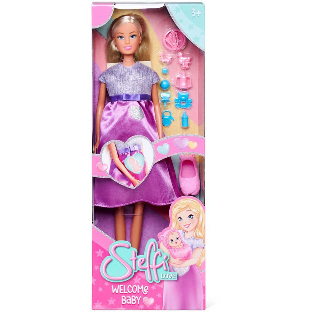 Steffi Love: Welcome Baby Steffi tehotná bábika - Simba Toys kép 1
