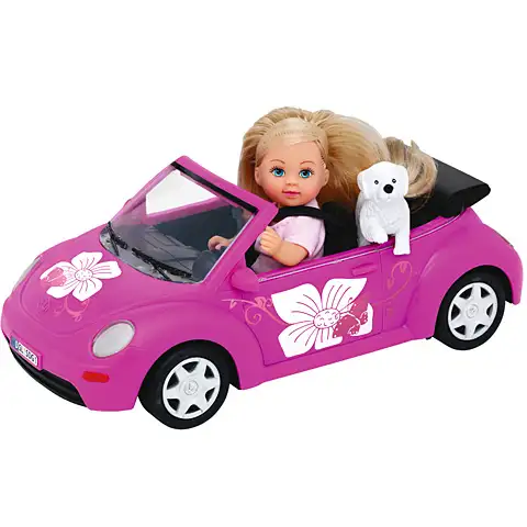 Steffi Love Evička + Volkswagen Beetle - Simba Toys kép 2