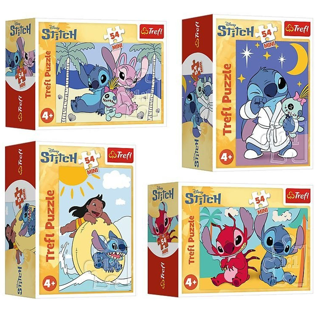 Stitch 54-dielne mini puzzle v rôznych variantoch 1 ks - Trefl