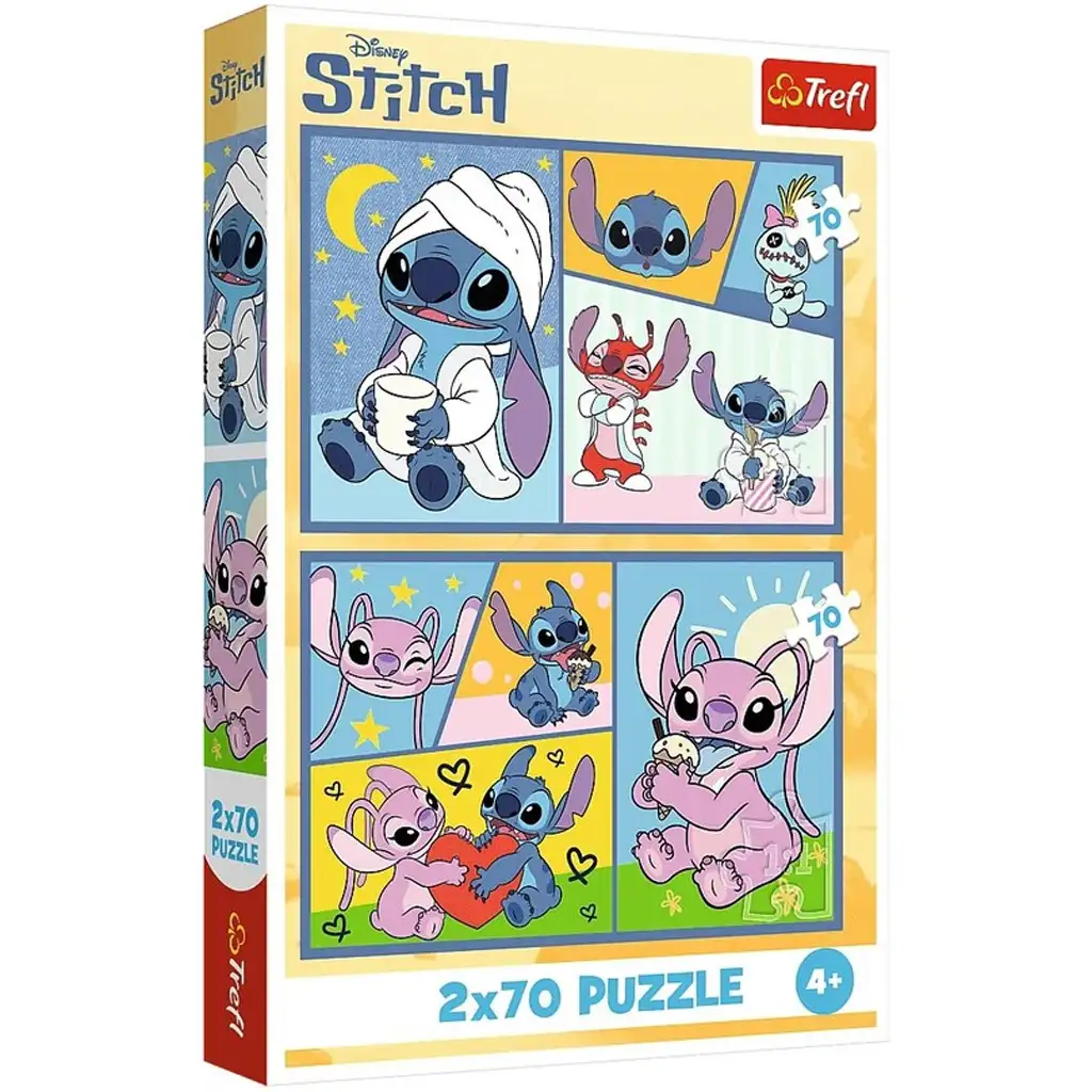Stitch a priatelia 2x70 ks puzzle - Trefl