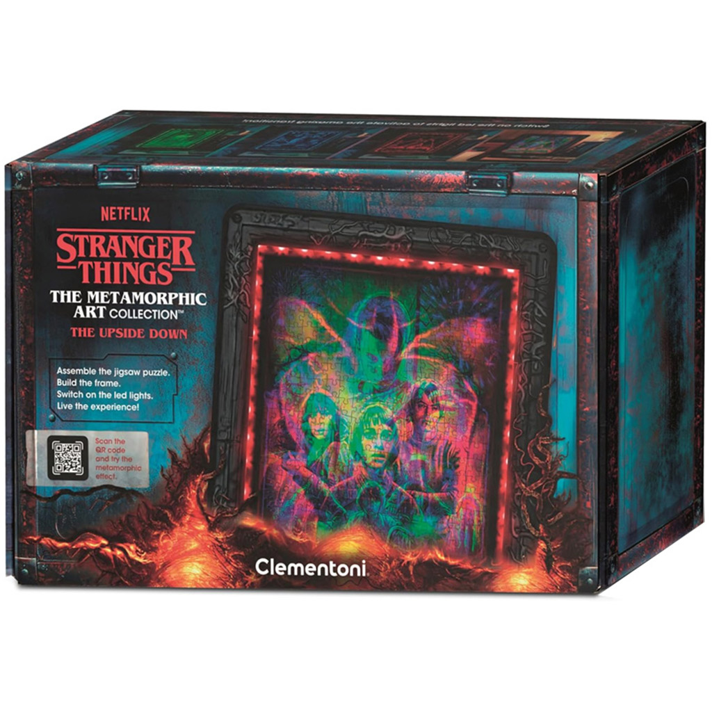 Stranger Things 520-dielne puzzle s rámom a RGB LED osvetlením – Clementoni