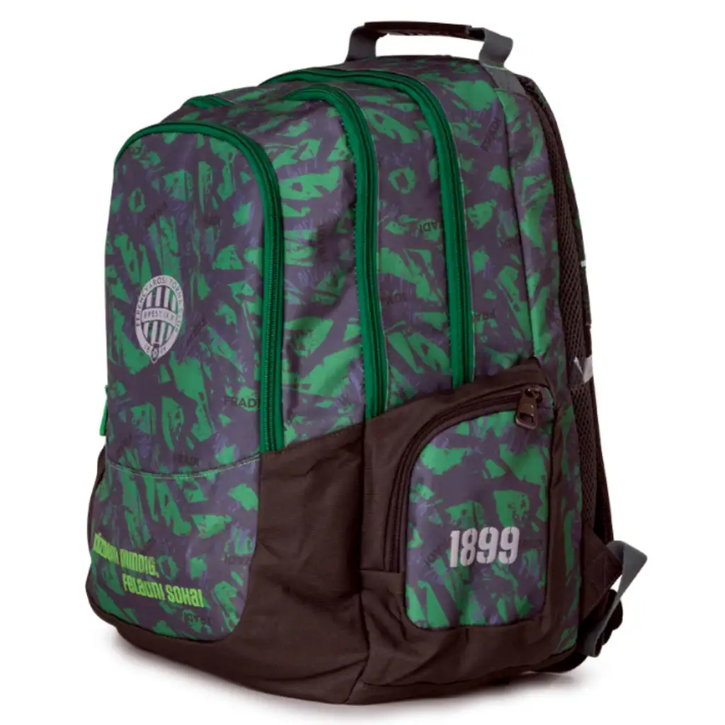 Stredný školský batoh s maskáčovým vzorom Fradi kép 2