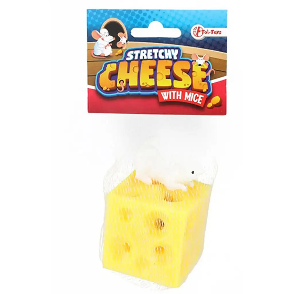 Stretchy Cheese skrývajúca sa myš v dvoch variantoch 1ks