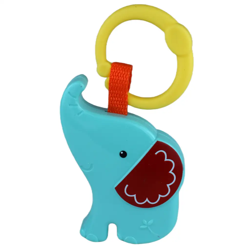 Sun Baby: Veselý slon bez BPA modrá detská hračka kép 3