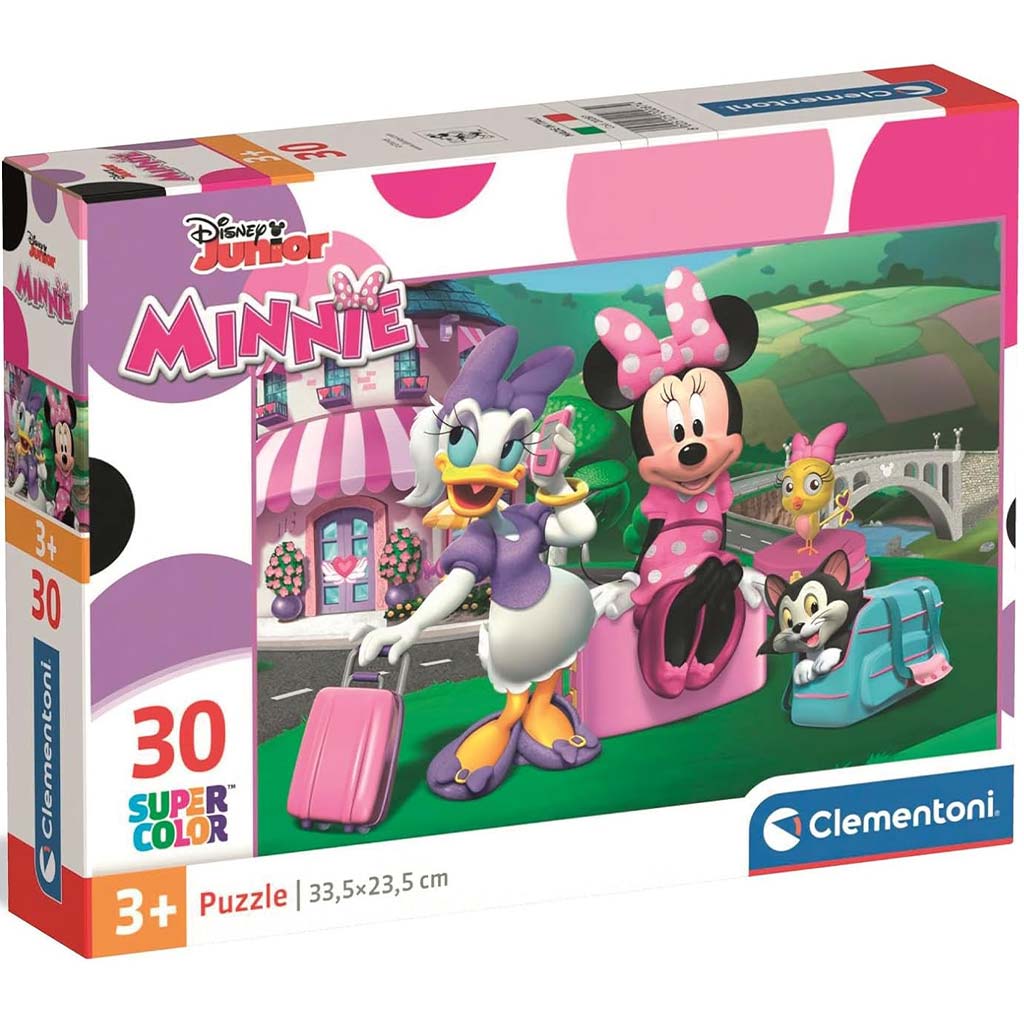 Supercolor puzzle Minnie Mouse, 30 dielikov – Clementoni
