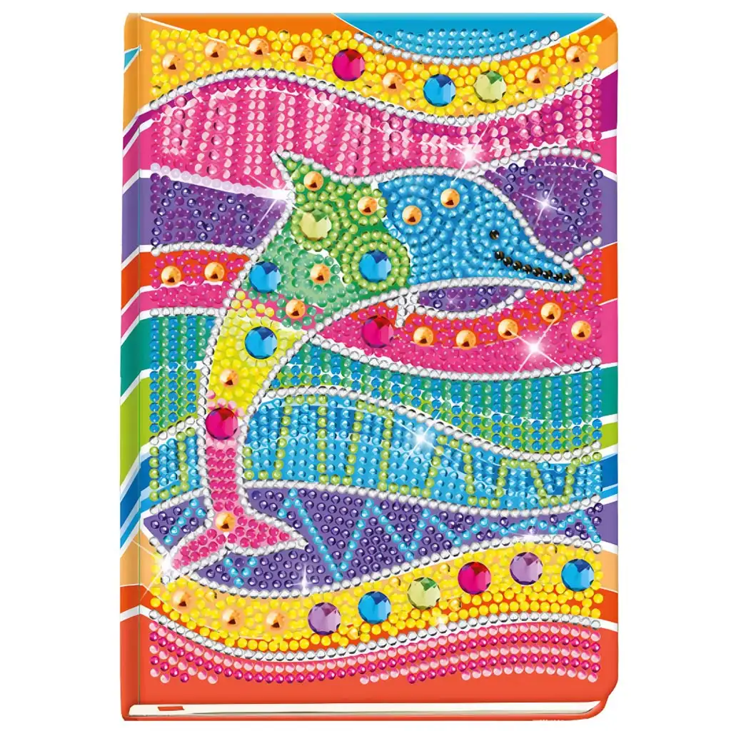 Súprava na maľovanie diamantmi s motívom delfínov kép 2