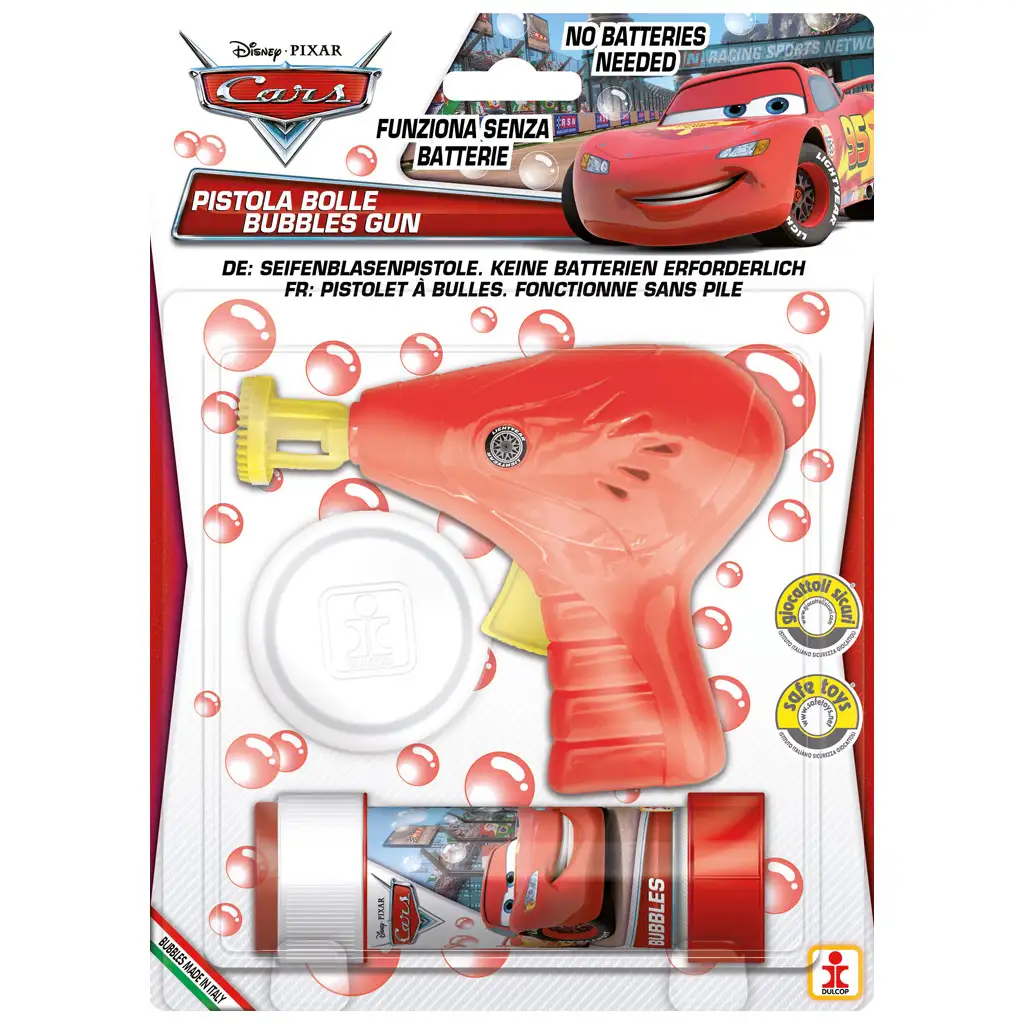 Súprava pištole na bubliny Cars