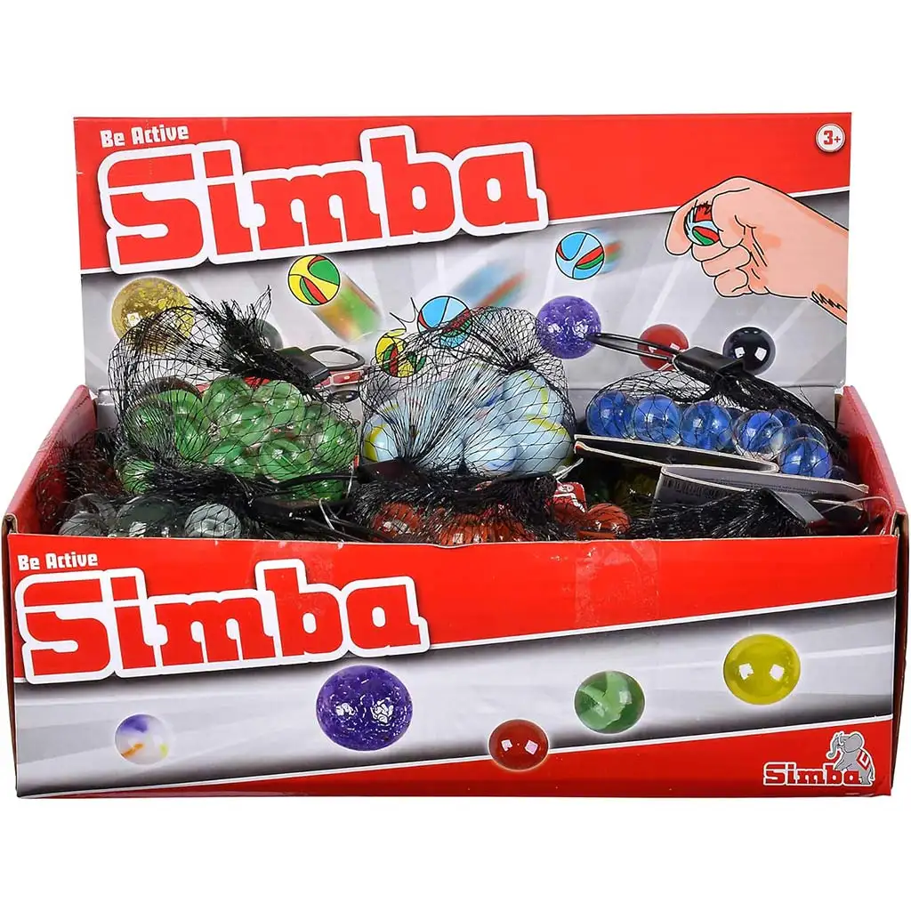 Súprava sklenených guličiek 21 ks v rôznych variantoch - Simba Toys