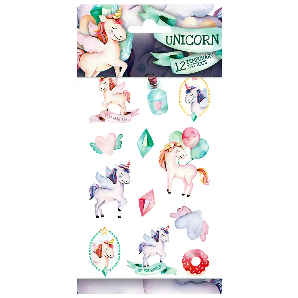 Súprava tetovaní s motívom jednorožca
