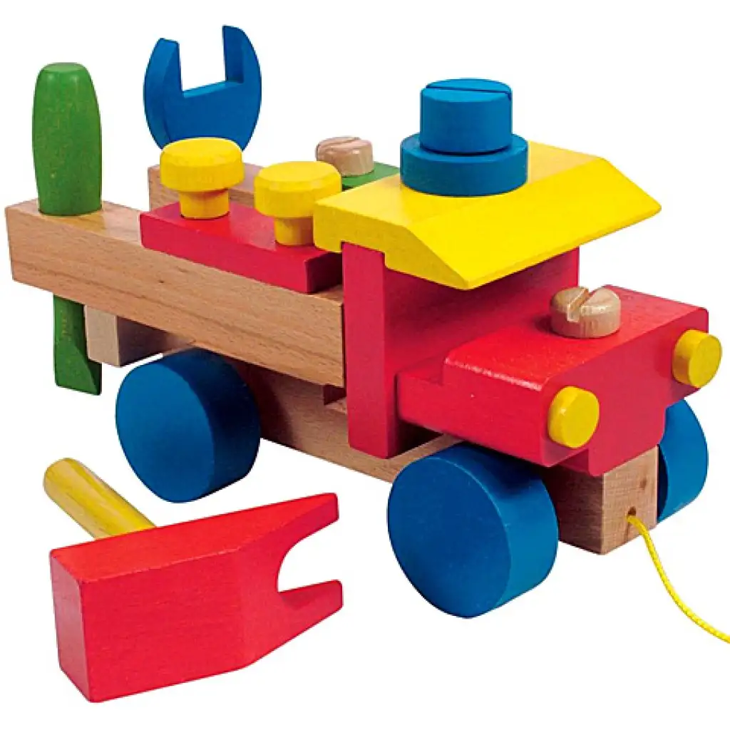 Montážne drevené nákladné auto 