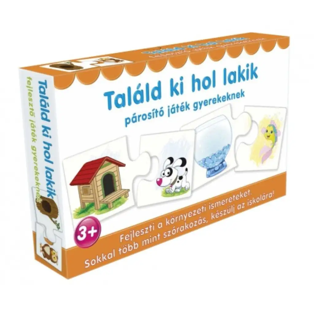 Puzzle pre najmenších - Hádaj kto kde býva