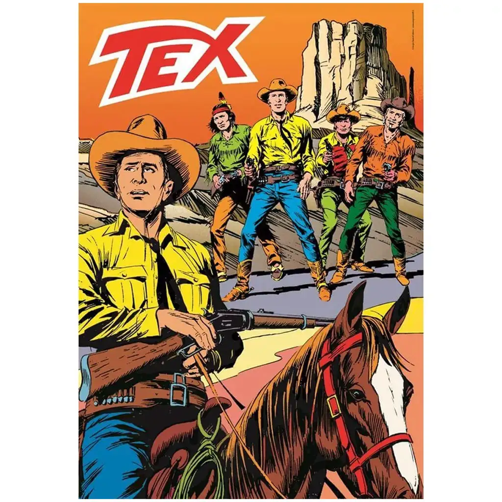 Tex 2 komiksové HQC 1000-dielne puzzle s plagátom - Clementoni kép 2
