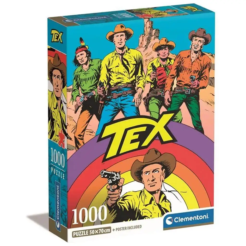 Tex komiksové HQC 1000-dielne puzzle s plagátom - Clementoni