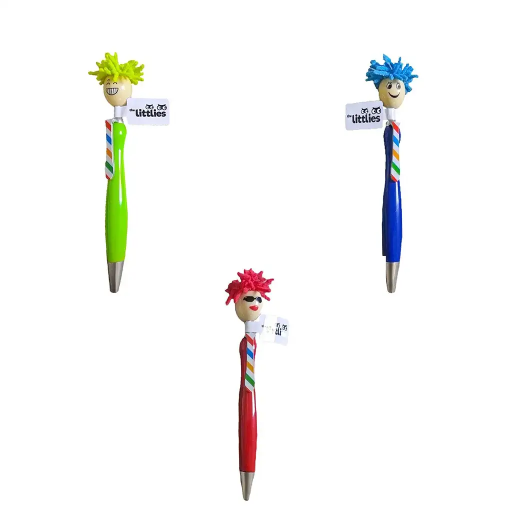 The Littlies: Perá s farebnými hlavami rôzne druhy 1ks kép 2