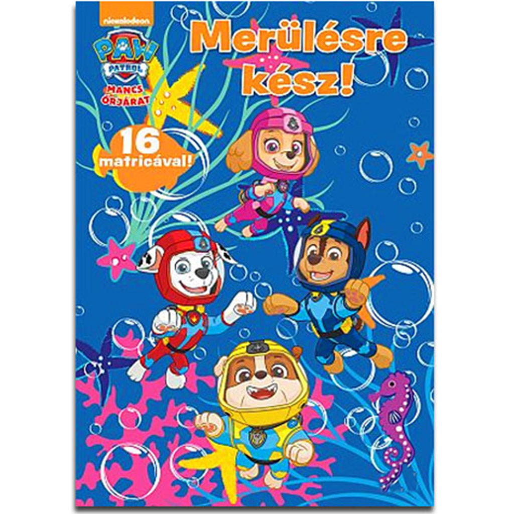 Tlapková patrola: Pripravení na ponor! pracovný zošit s nálepkami