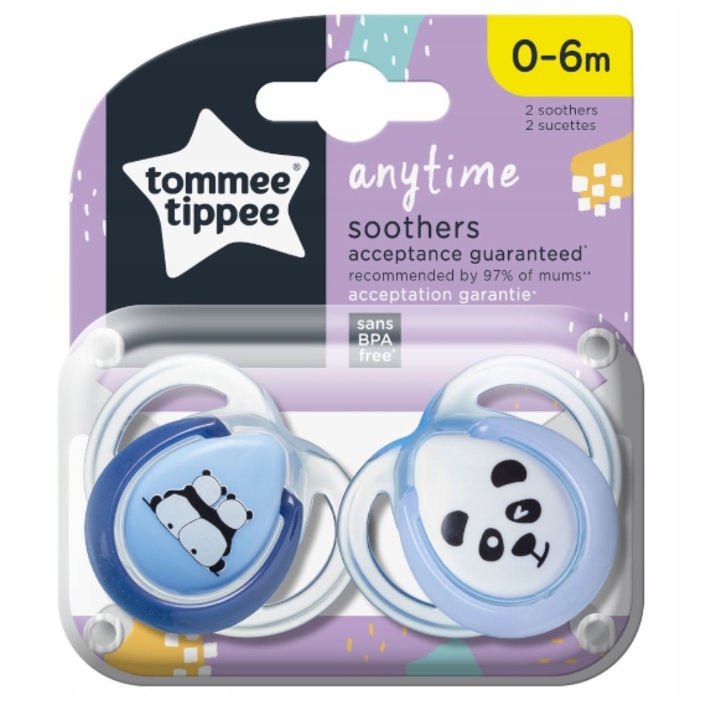 Tommee Tippee: Anytime 2-dielna sada cumlíkov (0-6 mesiacov)