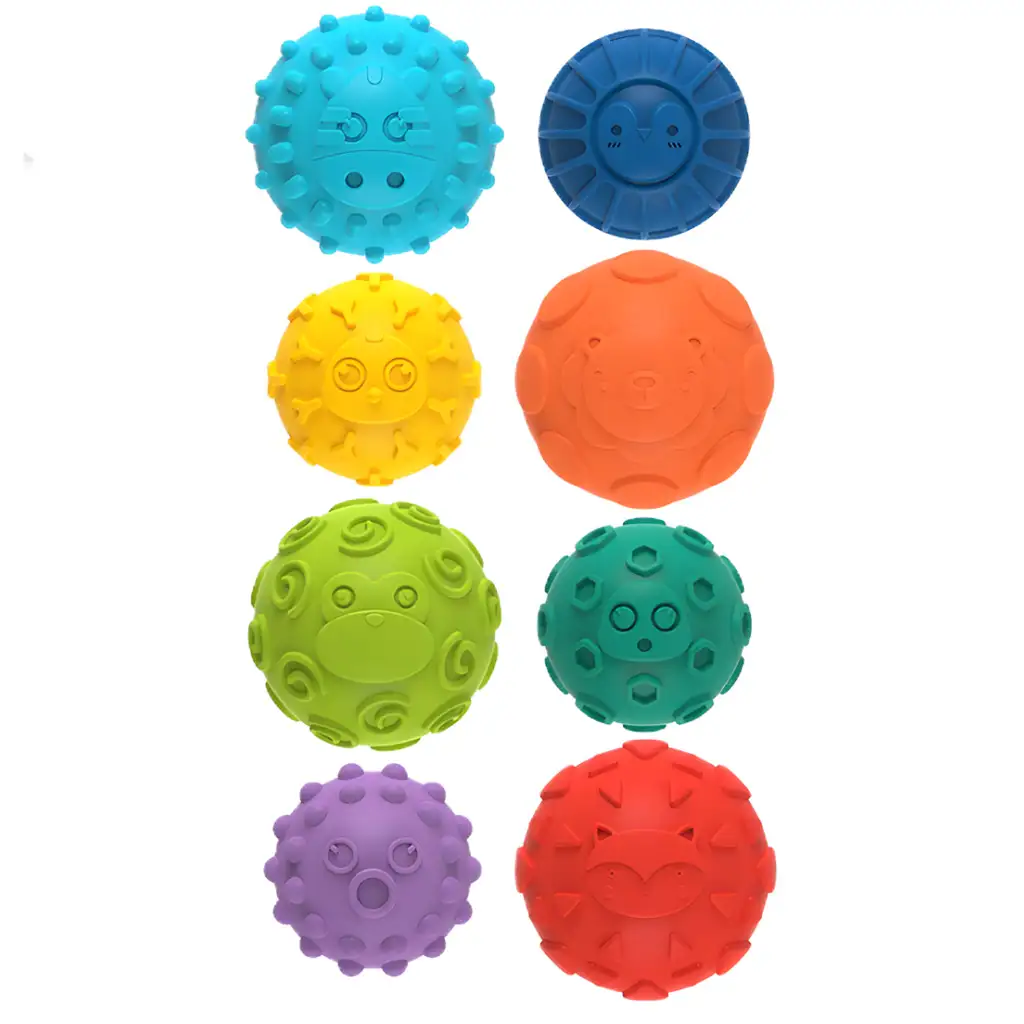 Touchball: Sada 8 loptičiek na rozvoj hmatu kép 2