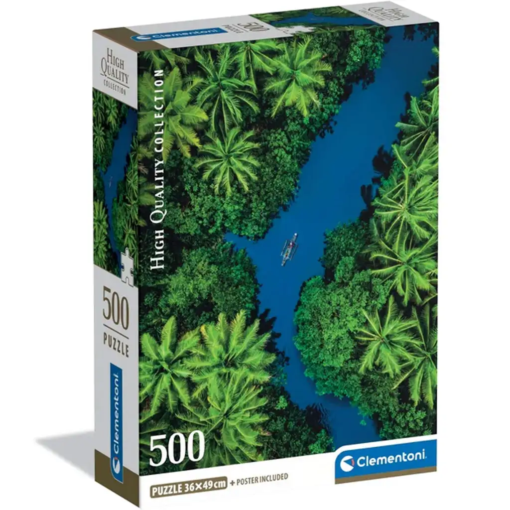 Tropické dobrodružstvo 500-dielna HQC kompaktná puzzle - Clementoni